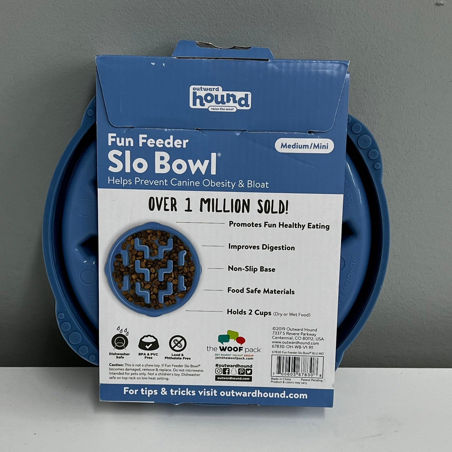 Outward Hound Fun Feeder Slo Bowl- Medium (2 cup)