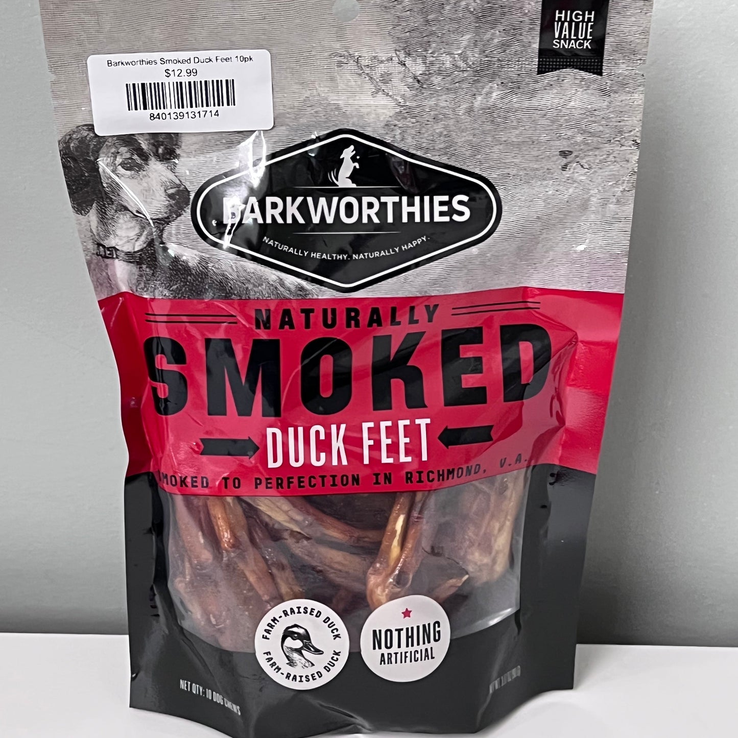 Barkworthies Smoked Duck Feet 10pk