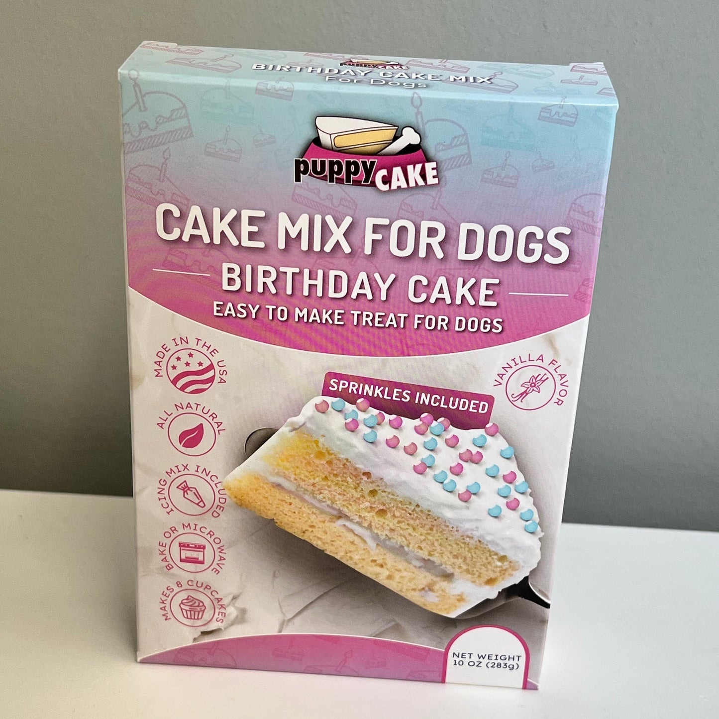 Puppy Cake Mix with Icing