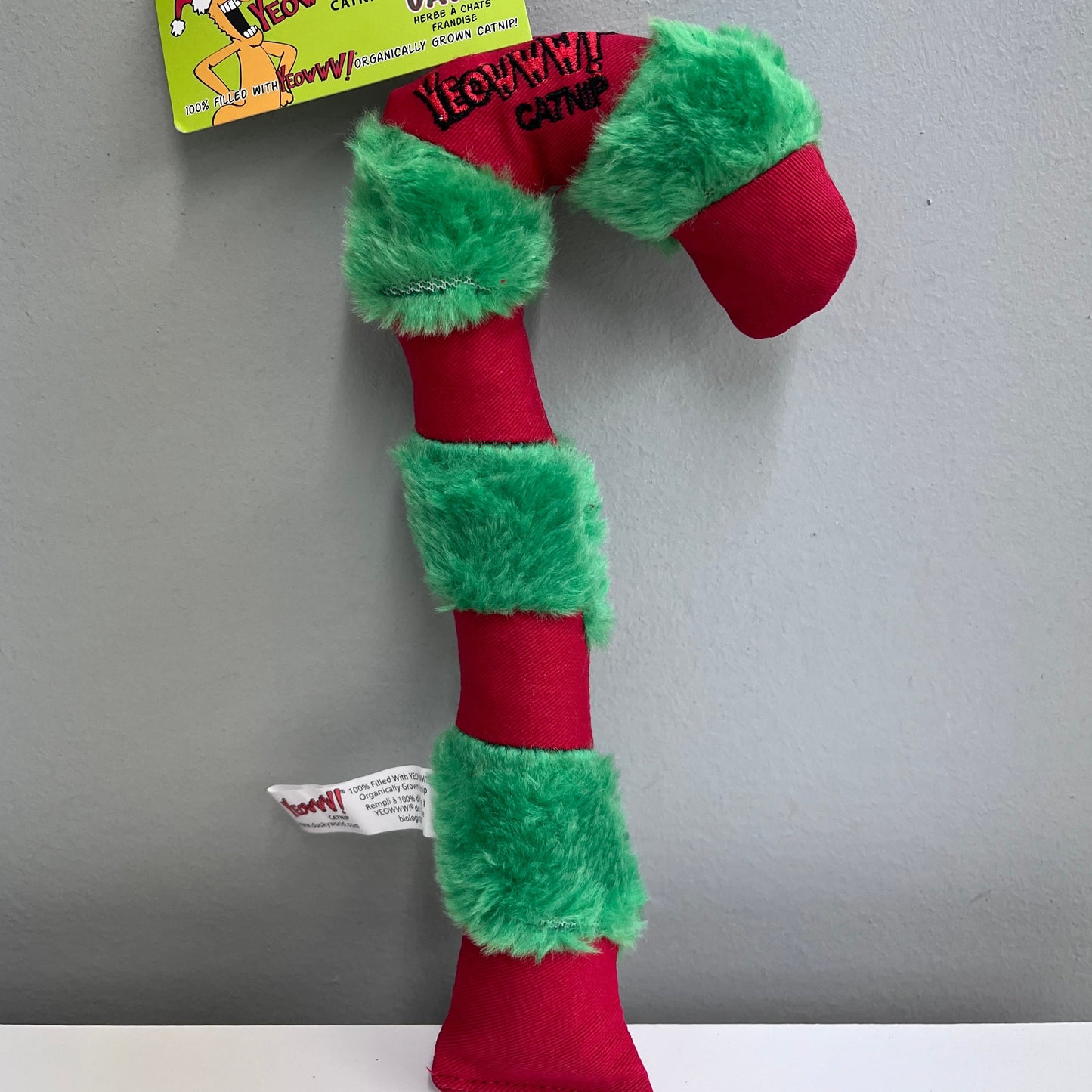Candy Cane Catnip Toy