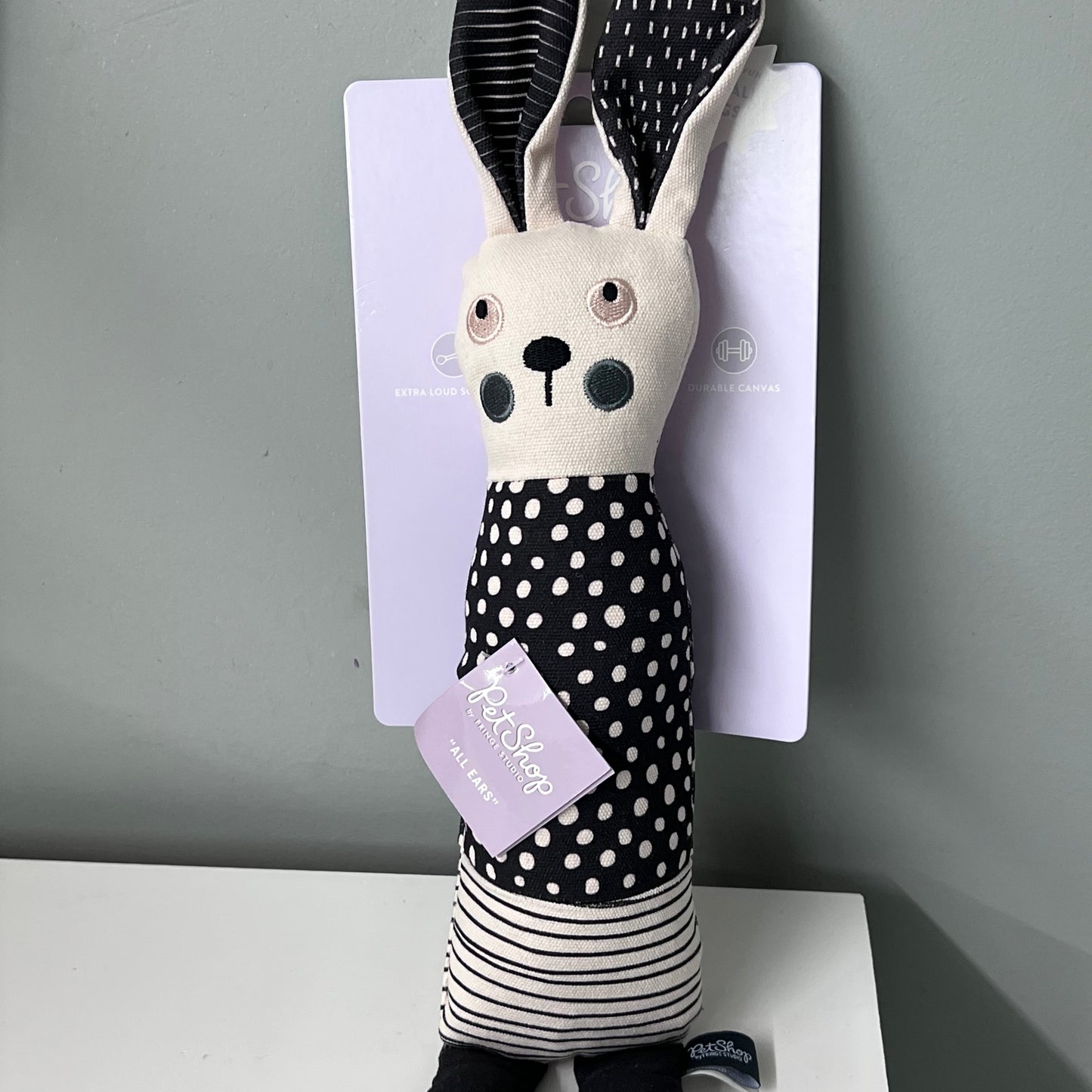 Canvas Rabbit Dog Toy