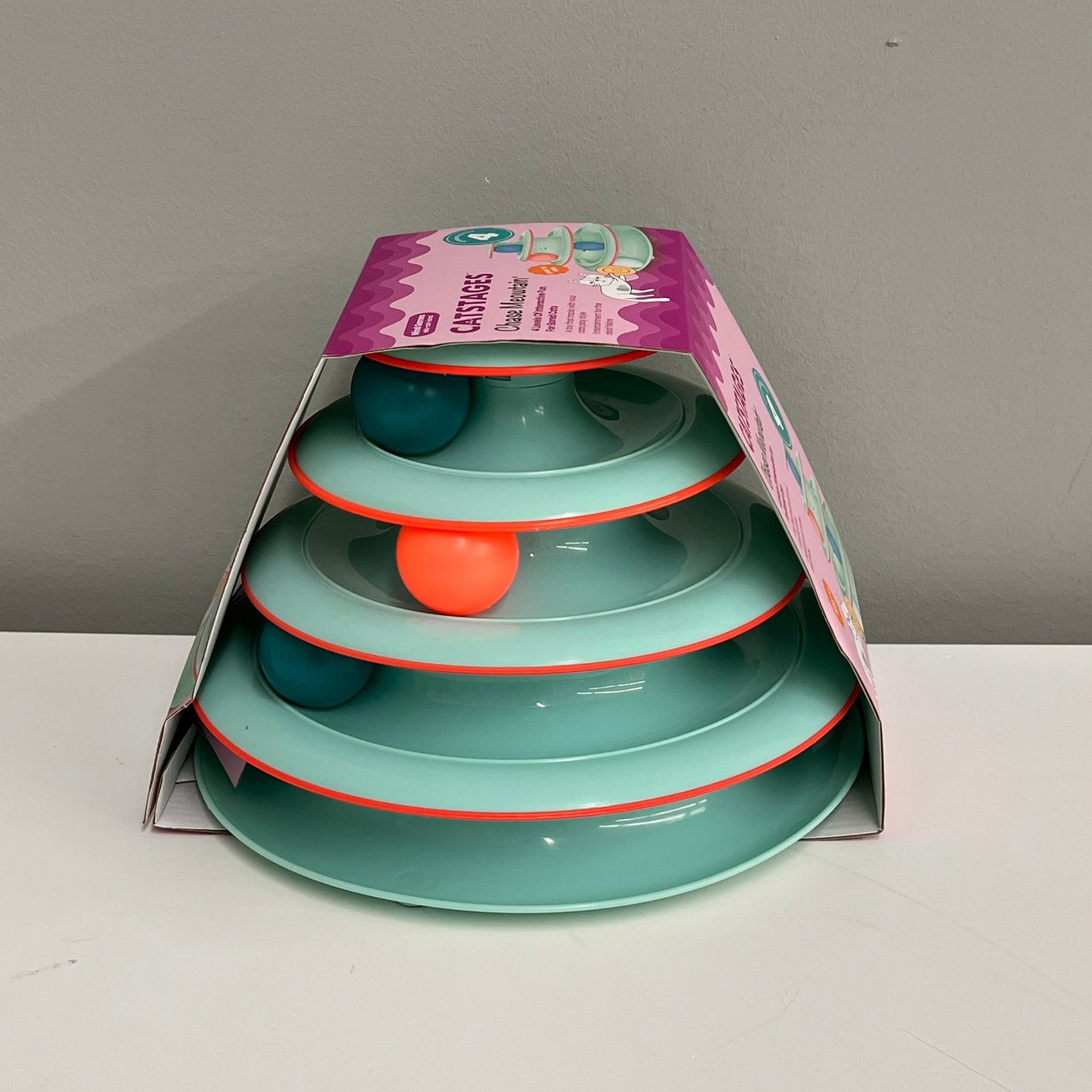 Cat Stages Chase Meowtain Cat Track Toy