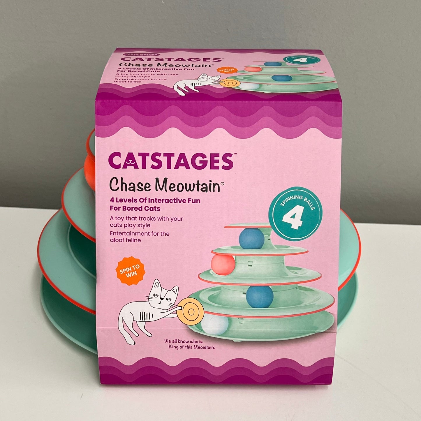 Cat Stages Chase Meowtain Cat Track Toy