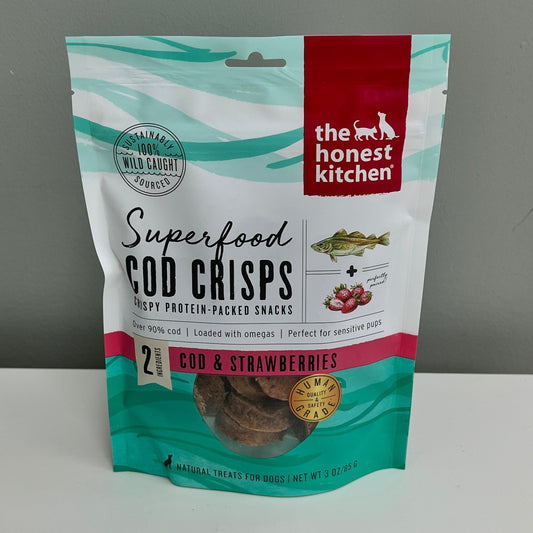 The Honest Kitchen Cod Crisps Cod & Strawberries 3oz