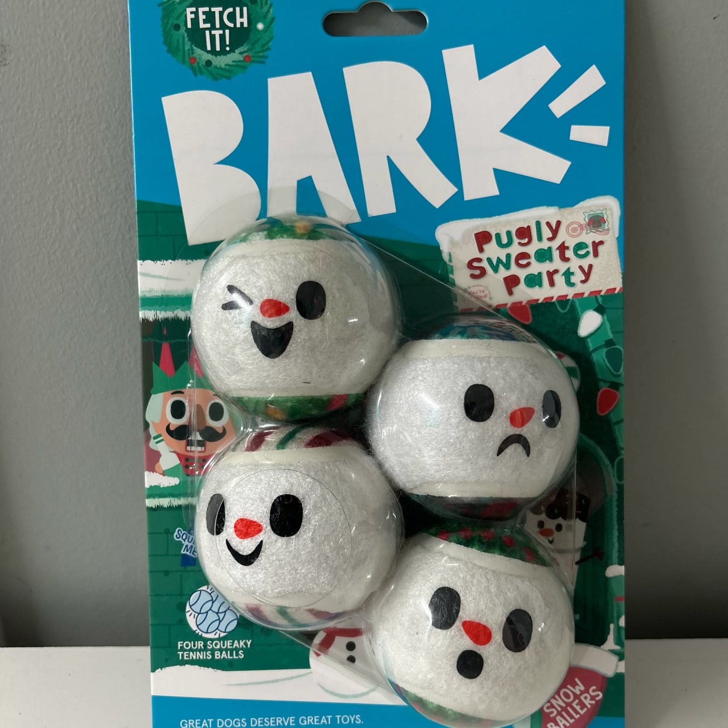 Bark Holiday Tennis Balls