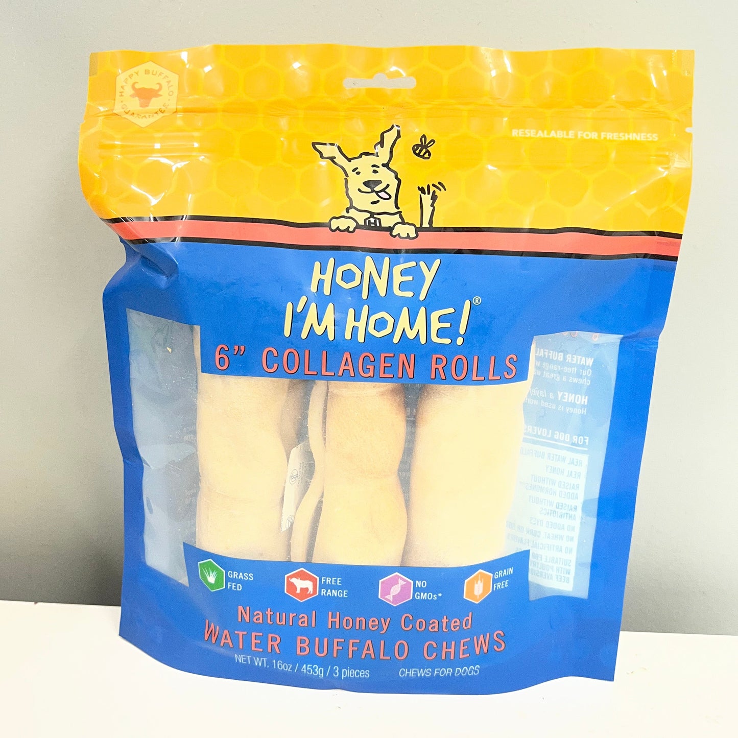 Honey I'm Home 6" Collagen Rolls 3pk