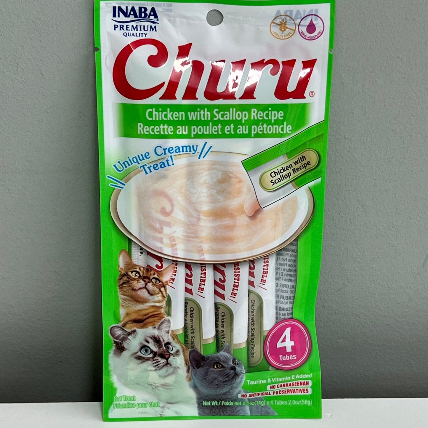 Inaba Churu Chicken & Scallop 4pk