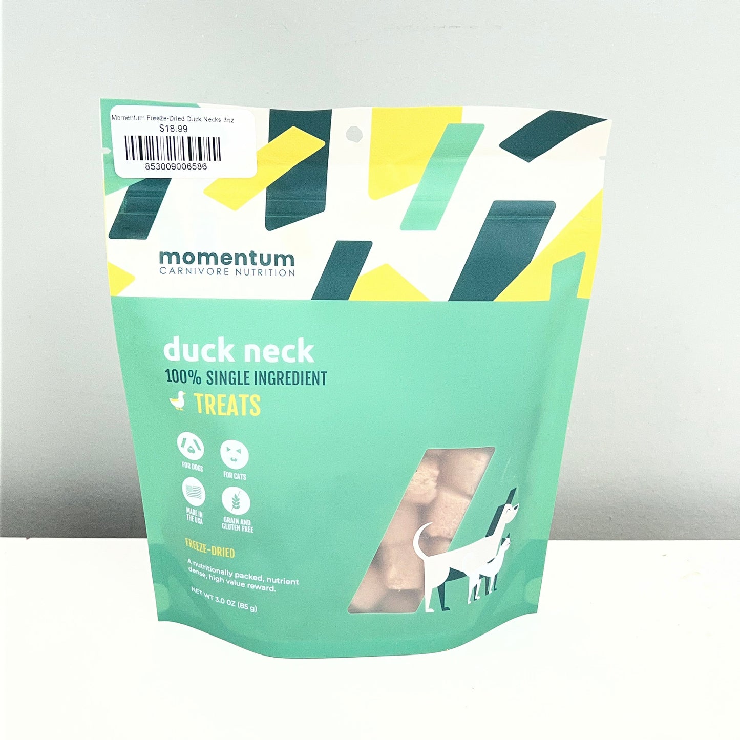 Momentum Freeze-Dried Duck Necks 3oz
