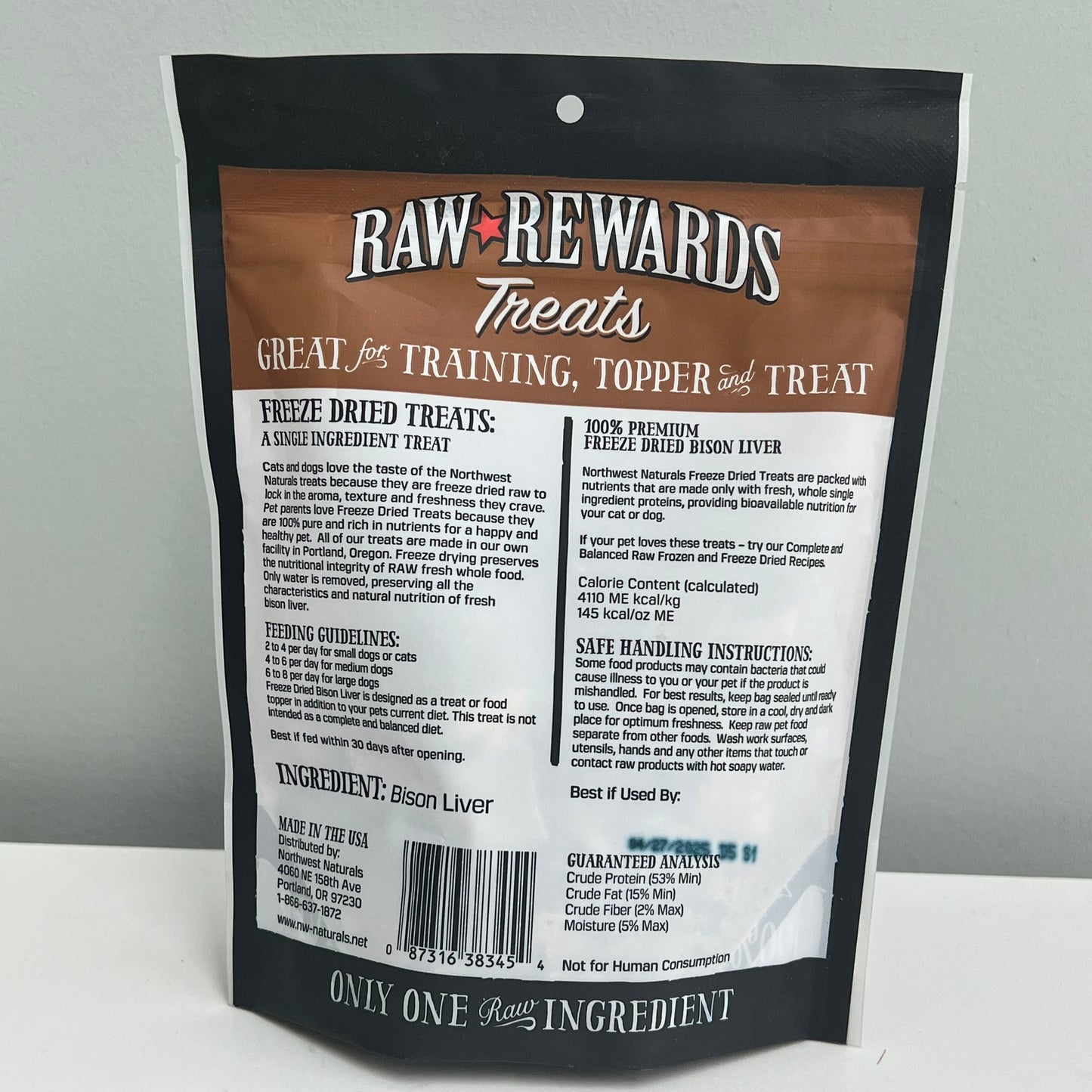 Northwest Naturals Freeze-Dried Bison Liver