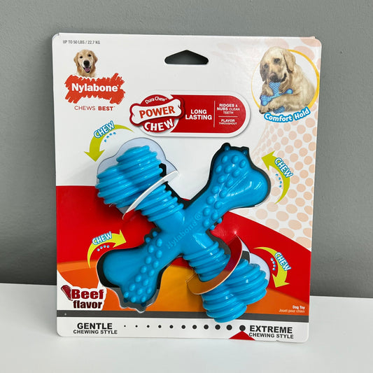 Nylabone DuraChew X-Bone Beef Flavor Toy