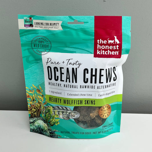 The Honest Kitchen Ocean Chews Wolffish Skins 3.25oz