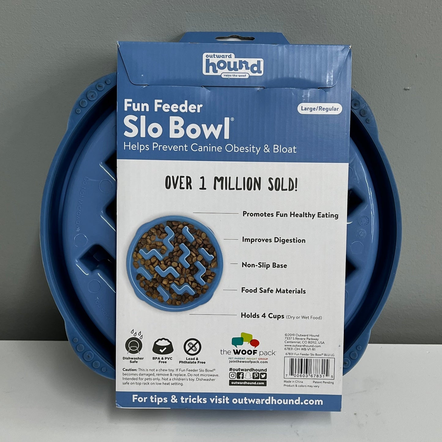 Outward Hound Fun Feeder Slo Bowl- Large (4 cup)