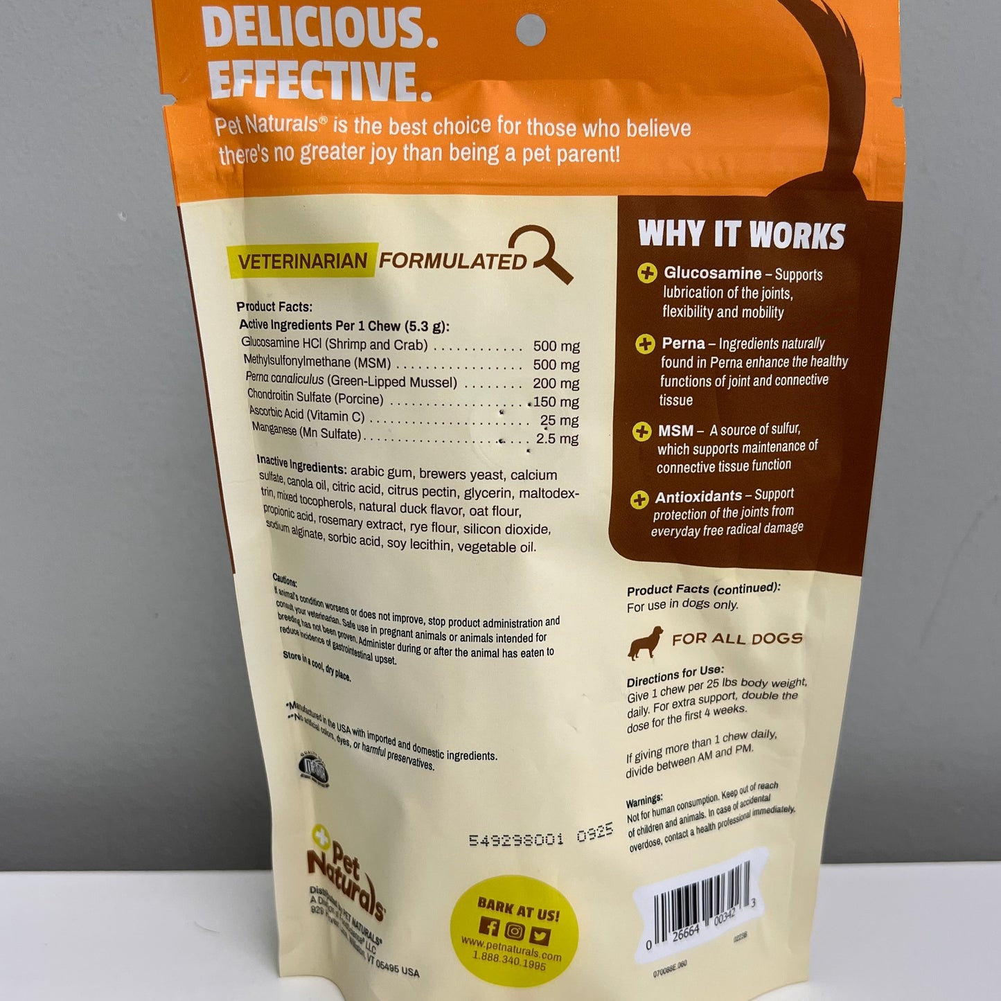 Pet Naturals Hip & Joint Pro Chew 60ct