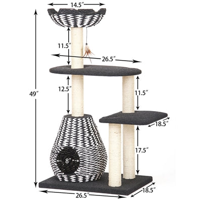 PetPals Ace Handwoven Cat Tree
