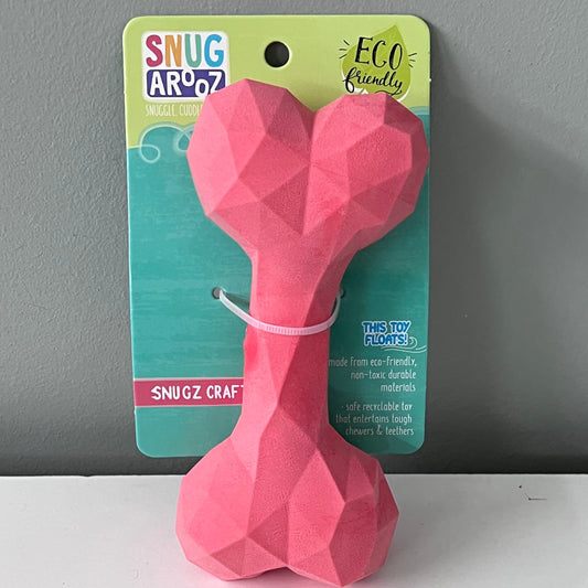 SnugArooz Pink Bone Chew Toy