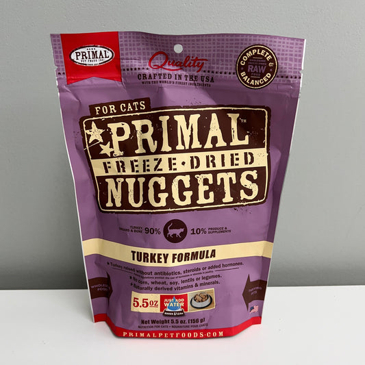 Primal Freeze-Dried Nuggets Cat Turkey Formula 5.5oz