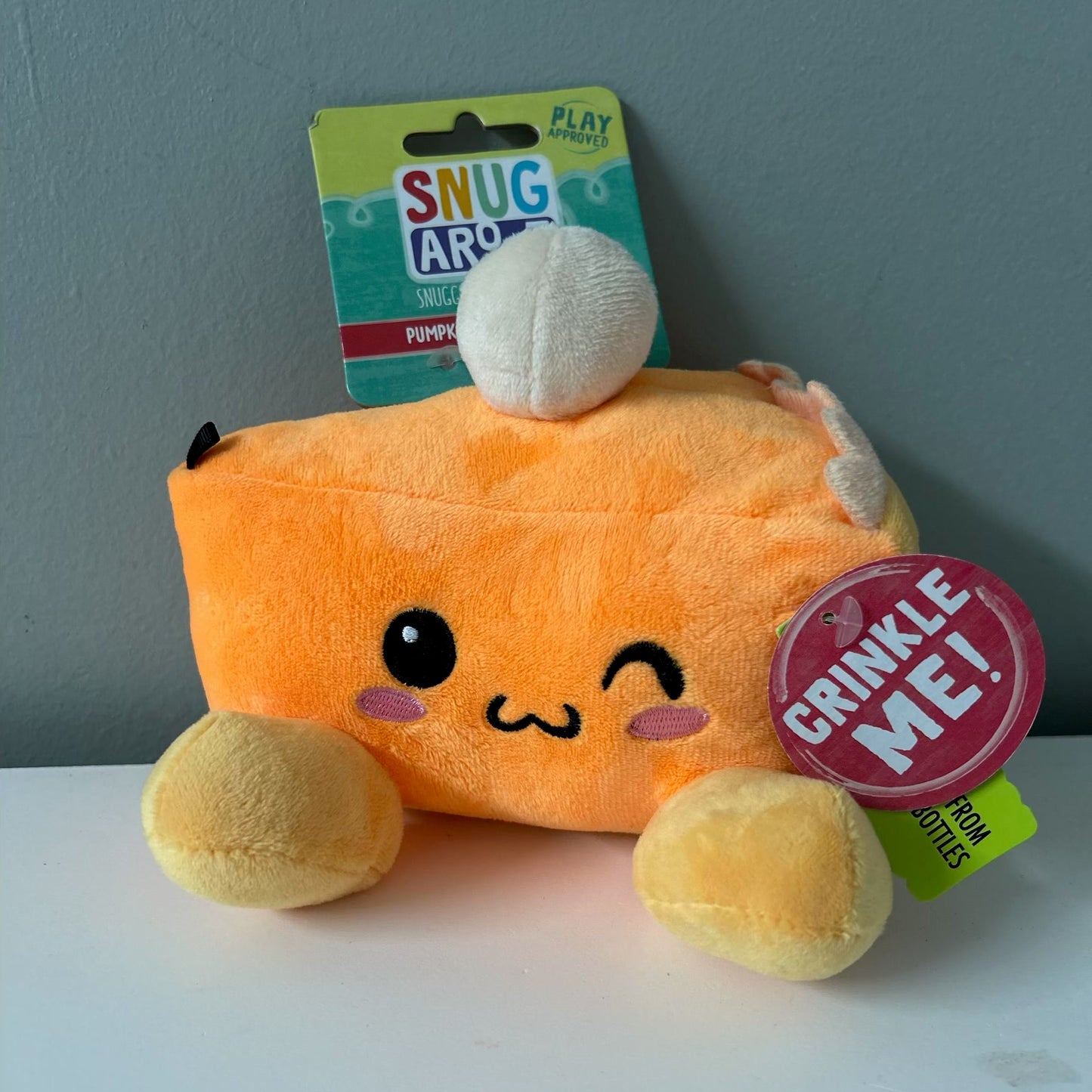 SnugArooz Pumpkin Pie Slice Plush Toy