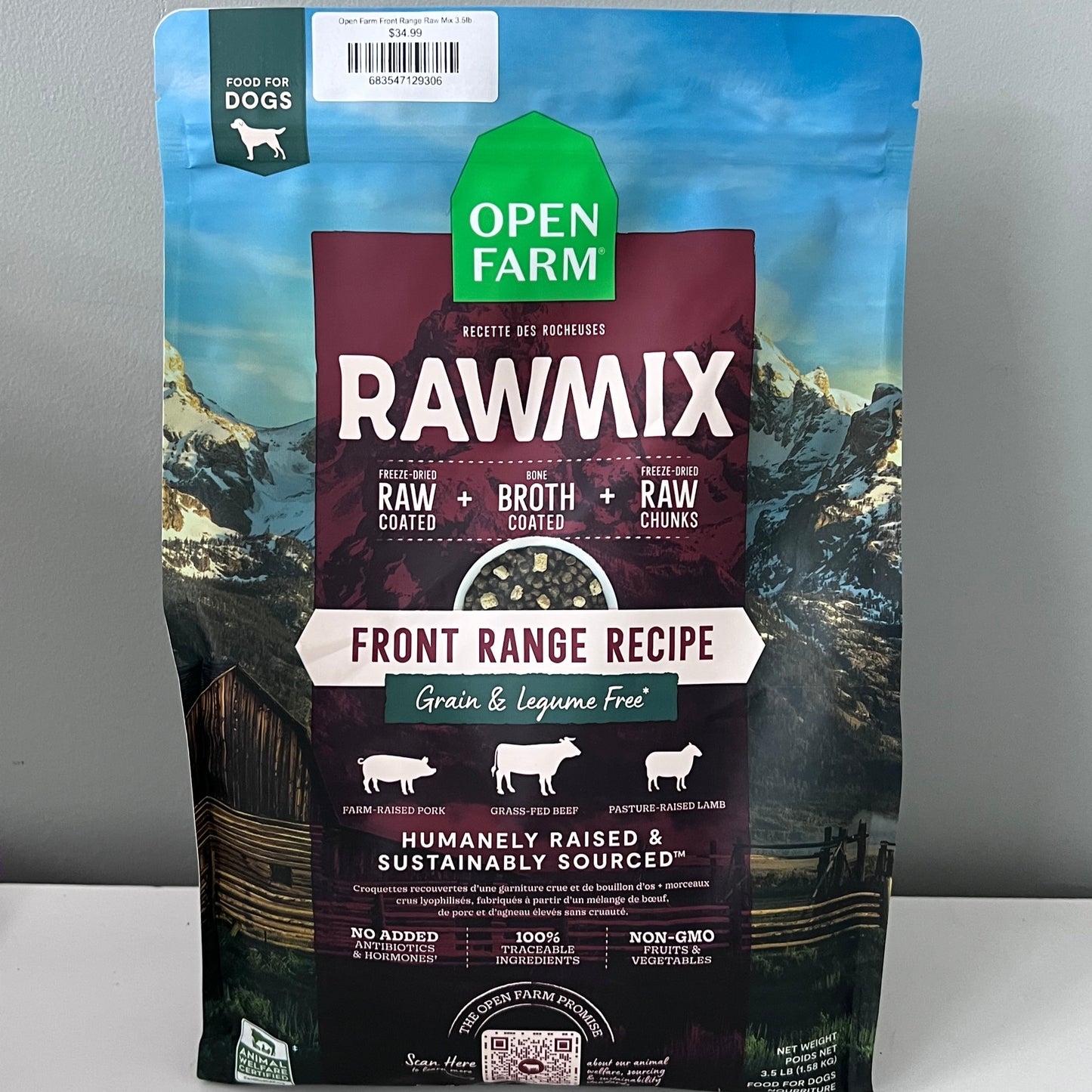 Open Farm Front Range Raw Mix 3.5lb