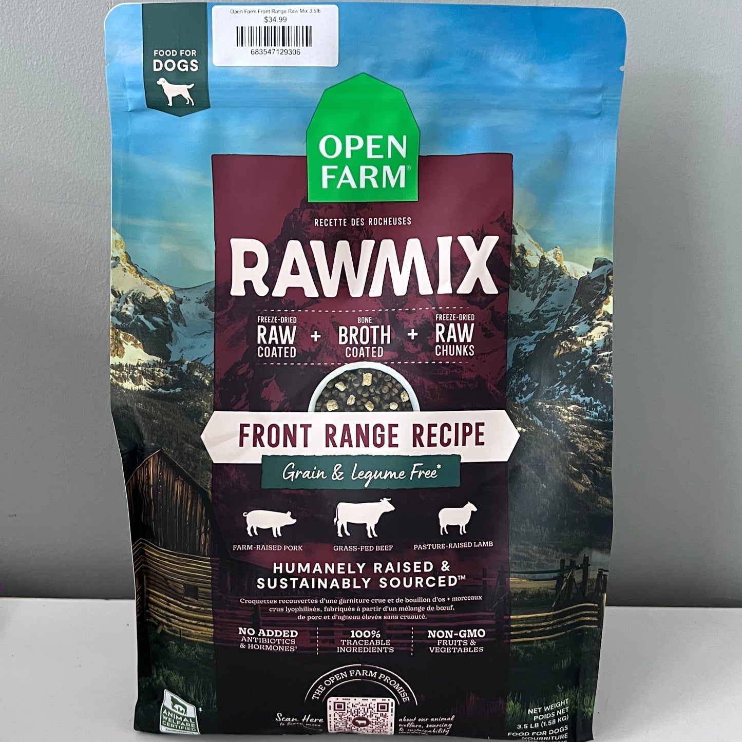 Open Farm Front Range Raw Mix Ancient Grains 20lb