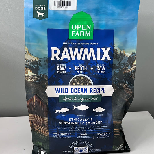 Open Farm Wild Ocean Raw Mix Ancient Grains 20lb