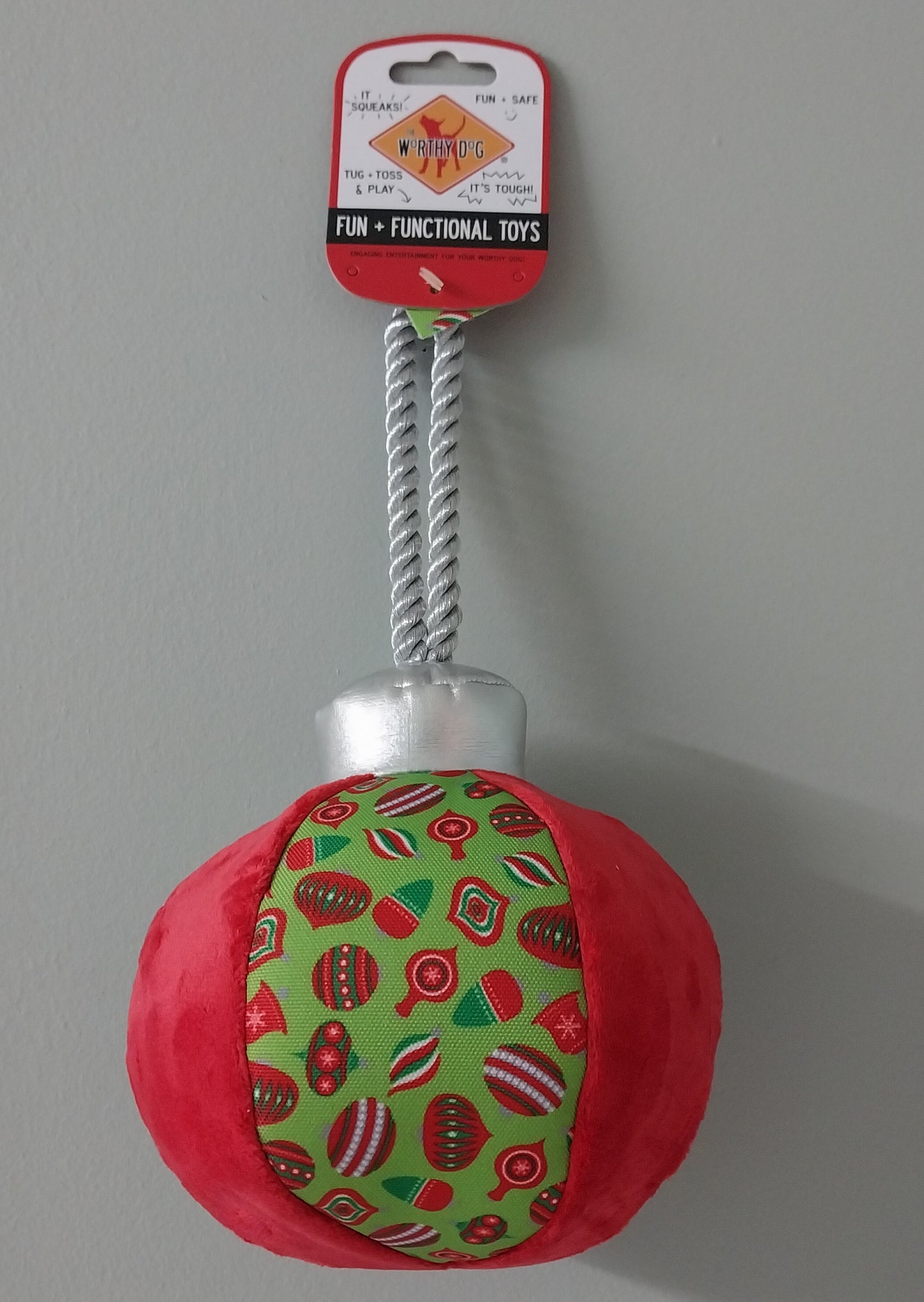 Worthy Dog Ornament Toy Large