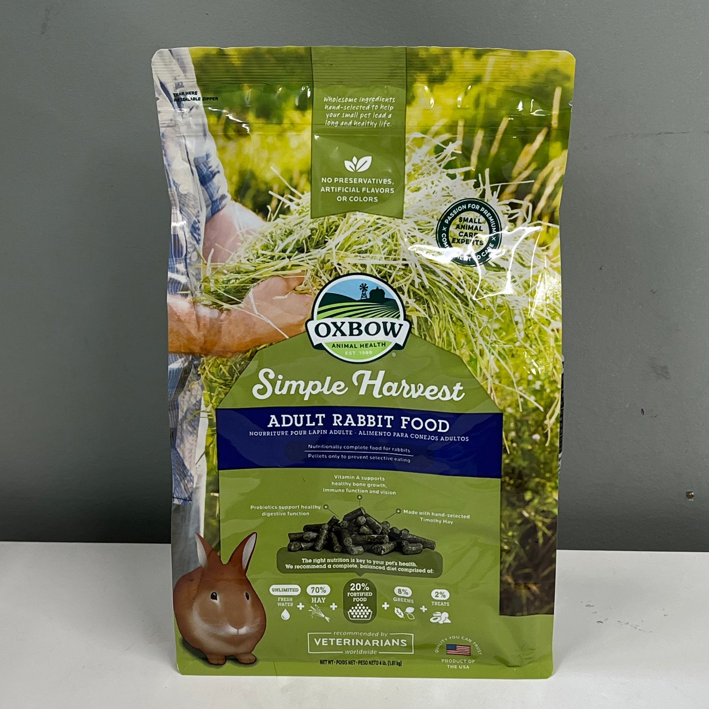 Oxbow Simple Harvest Rabbit Food 4lb