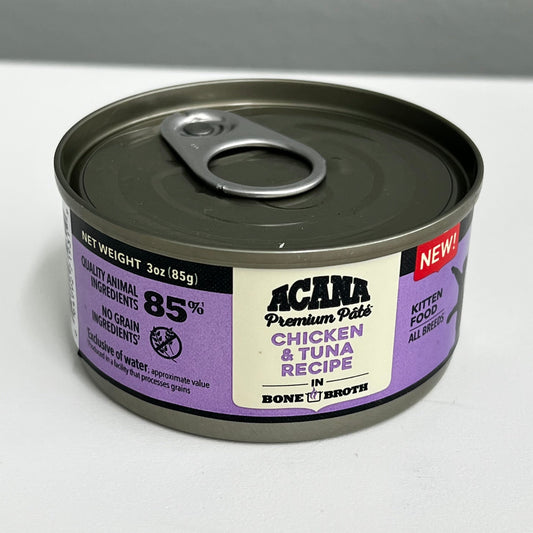 Acana Premium Pate Chicken & Tuna Kitten Recipe 3oz
