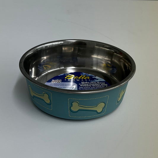 Loving Pets Stainless Steel Bone Bella Bowl- Small