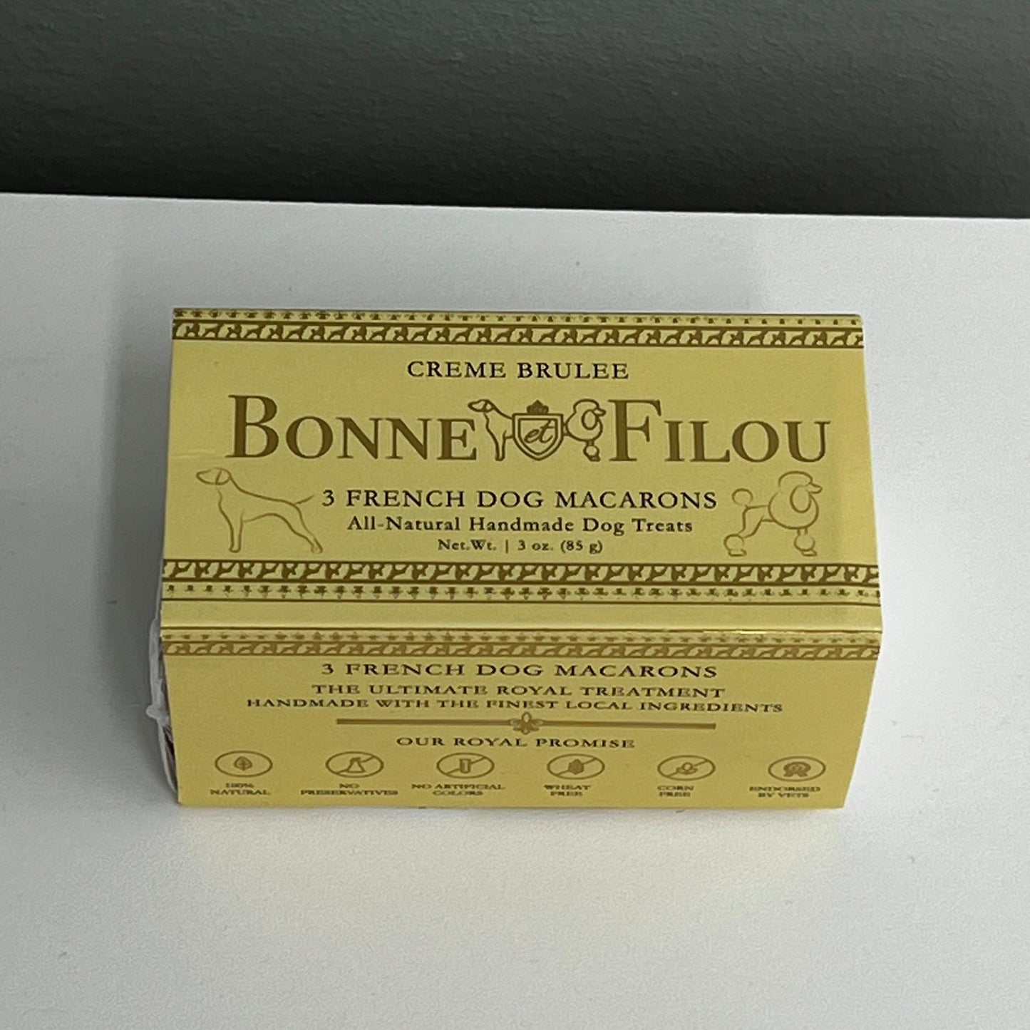 Bonne et Filou Macarons Creme Brulee 3pk