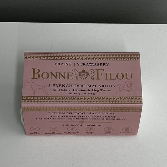 Bonne et Filou Macarons Strawberry 3pk
