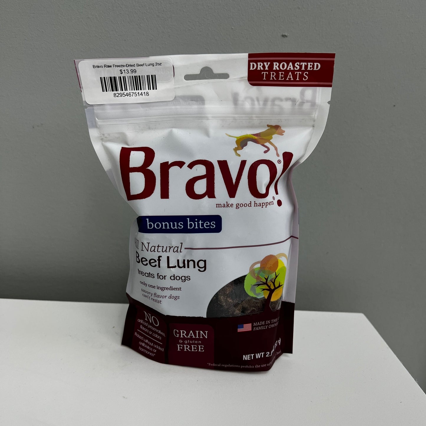 Bravo Raw Freeze-Dried Beef Lung 2oz