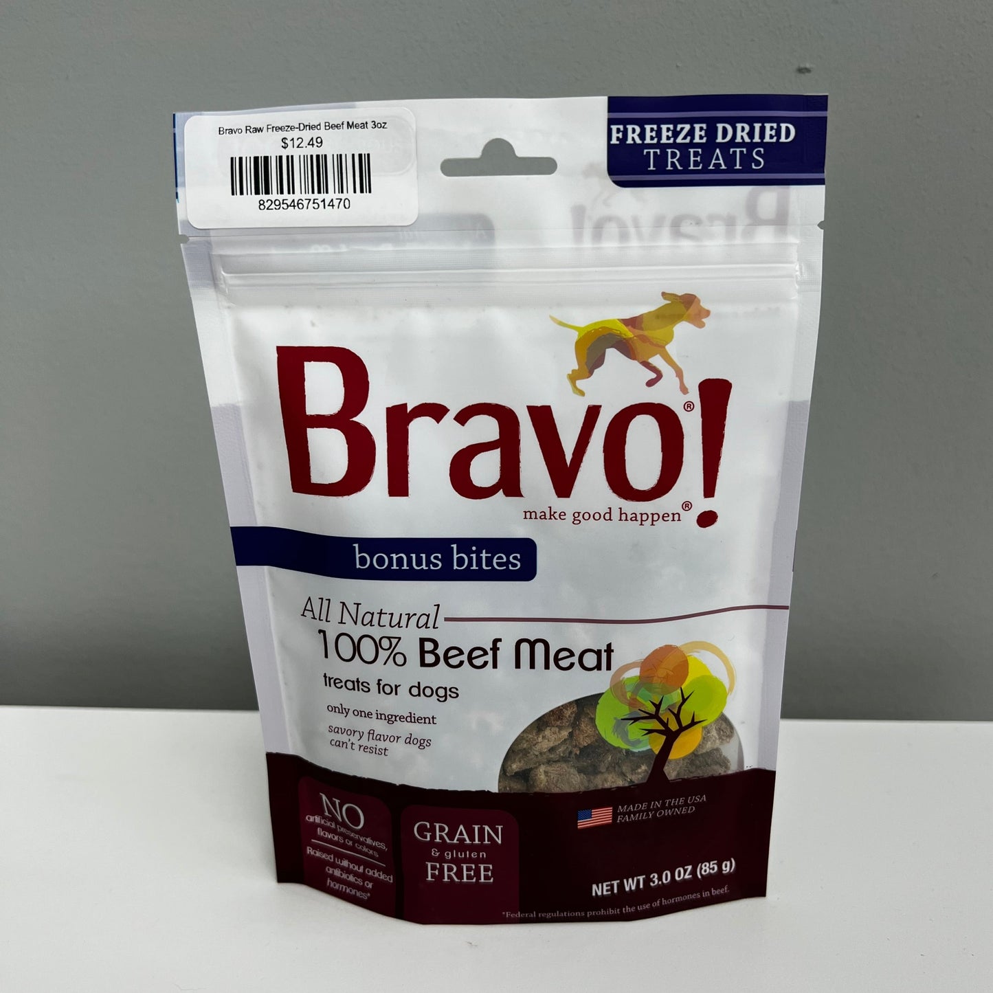 Bravo Raw Freeze-Dried Beef Meat 3oz