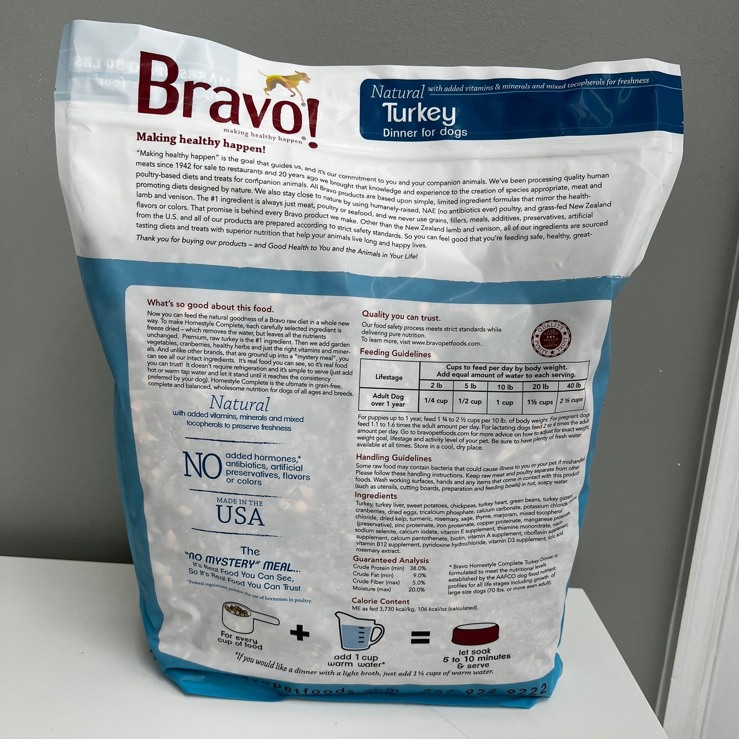 Bravo Homestyle Complete Natural Turkey Dinner 6lb