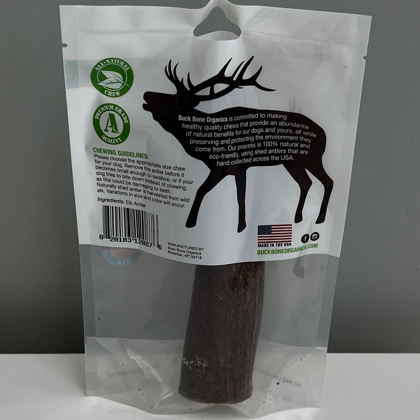 Buck Bone Organics Elk Antler- Large Whole