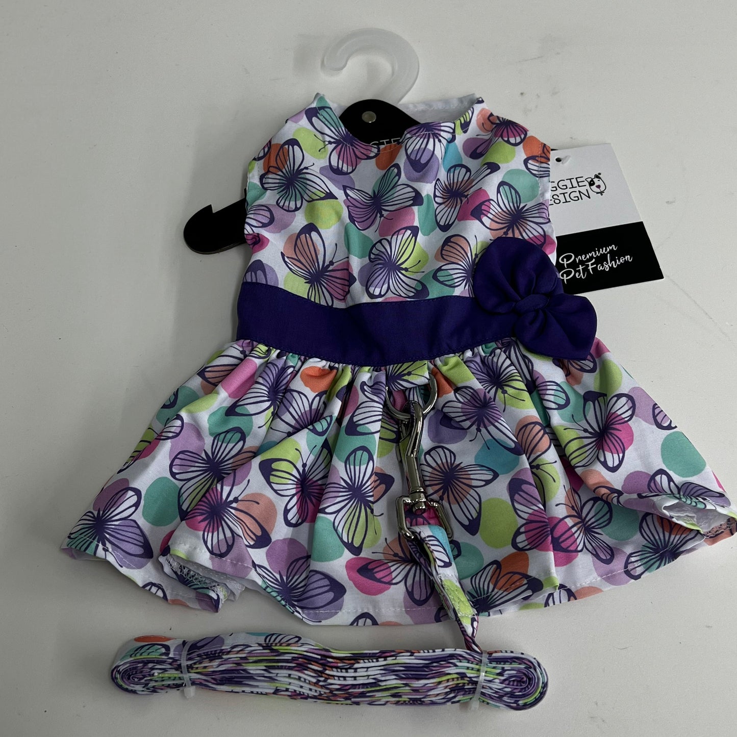 Butterfly Dress with Matching Leash