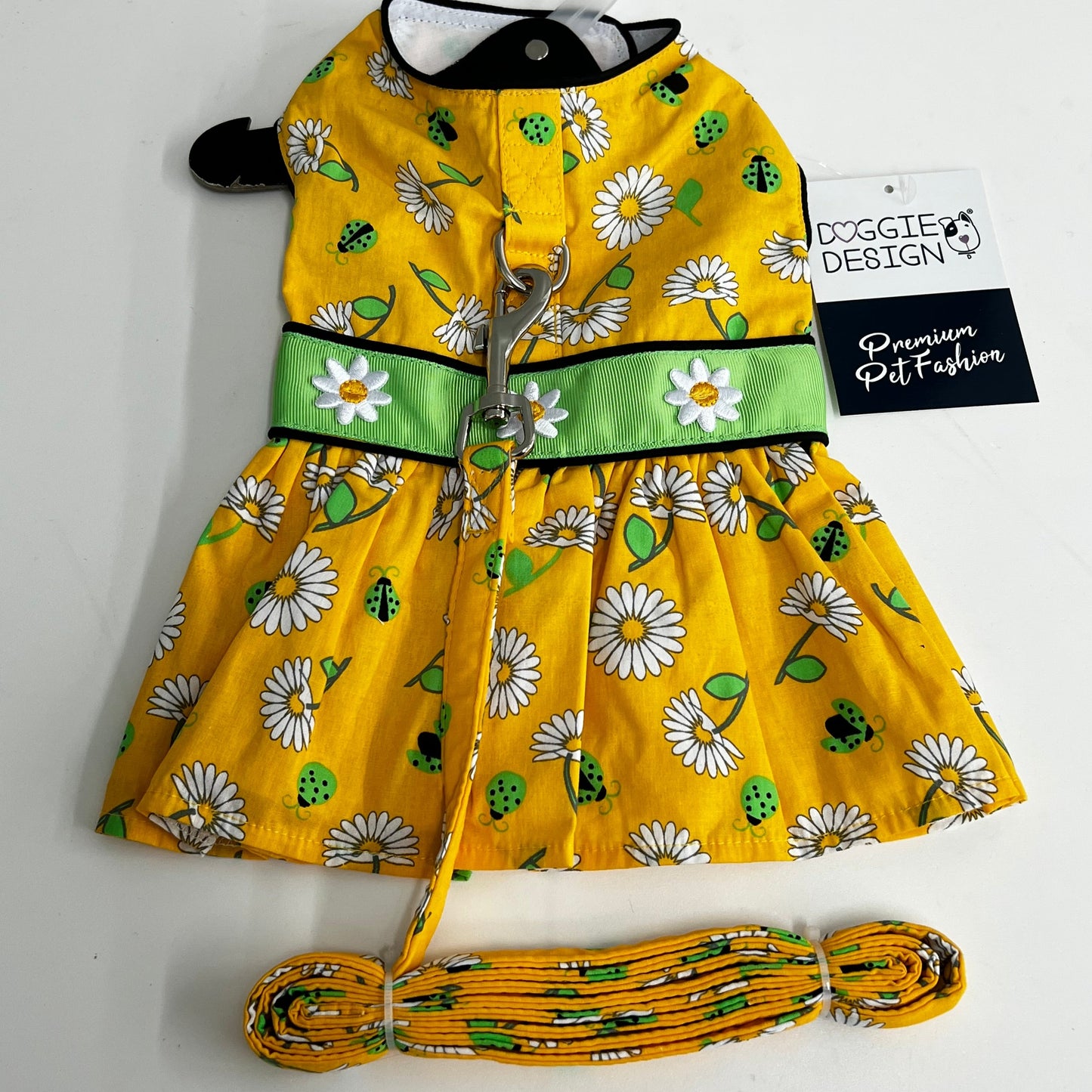 Ladybug and Daisy Dress with Matching Leash