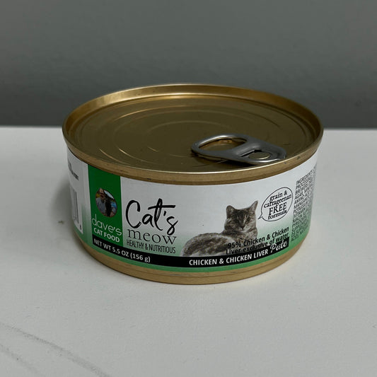 Dave's Cat's Meow Chicken & Chicken Liver Pate 5.5oz