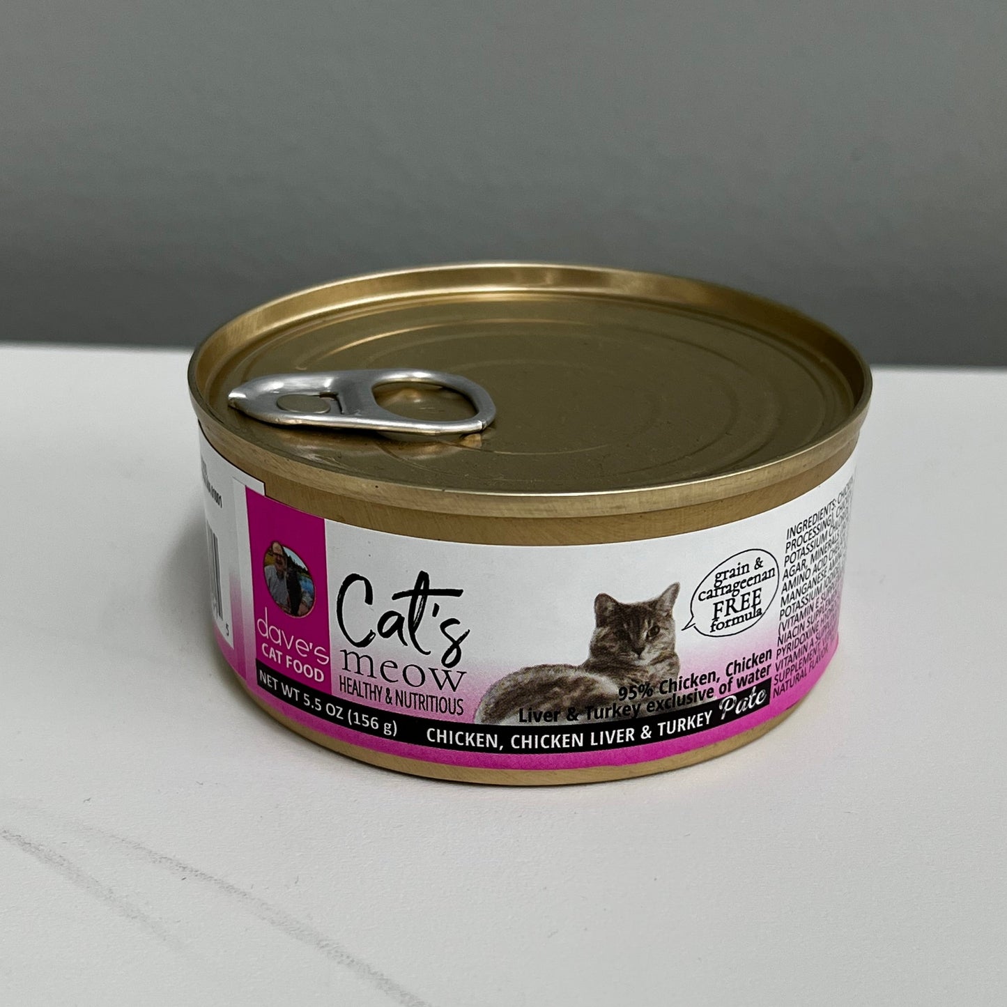 Dave's Cat's Meow Chicken, Chicken Liver & Turkey Pate 5.5oz