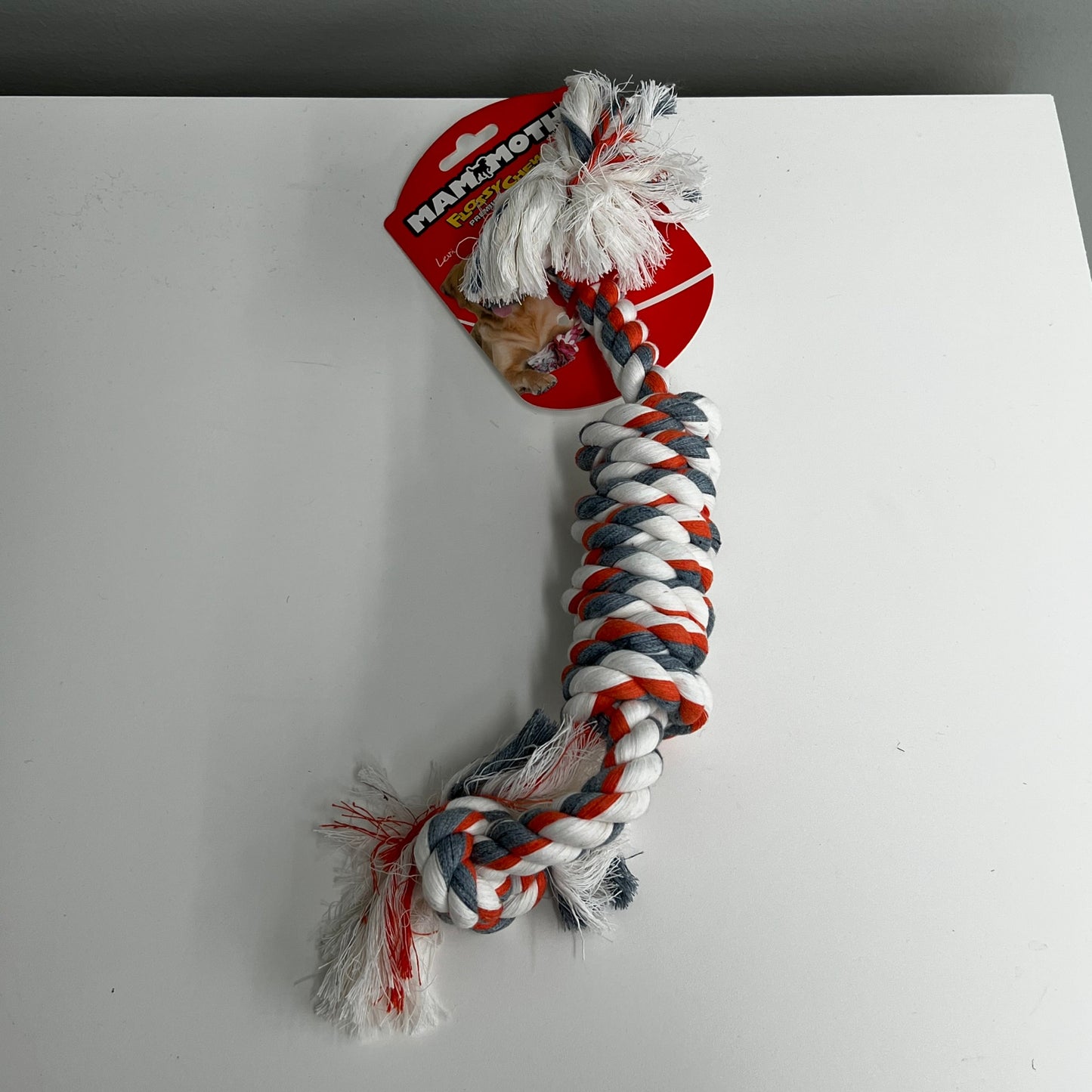 Mammoth Flossy Chew Monkey Fist Lg 18" Rope Toy