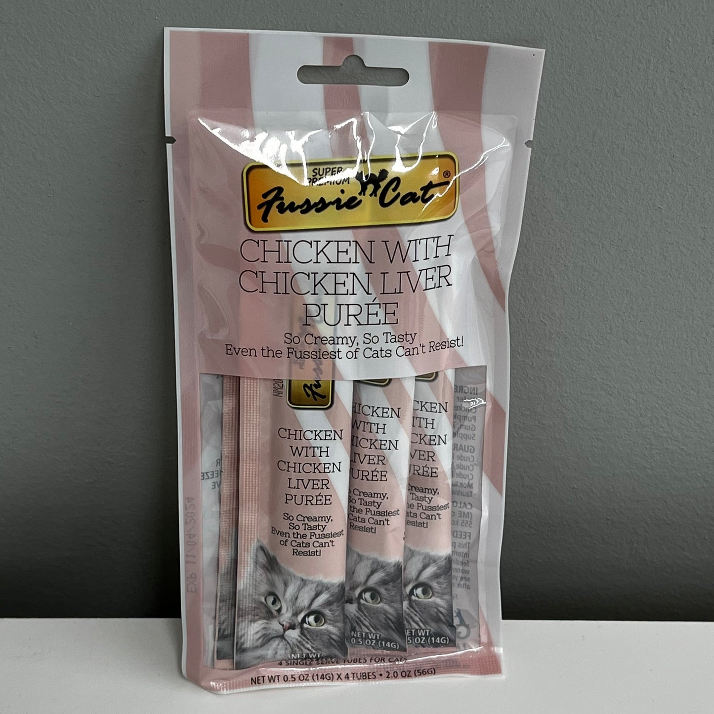 Fussie Cat Puree 4pk- Chicken with Chicken Liver