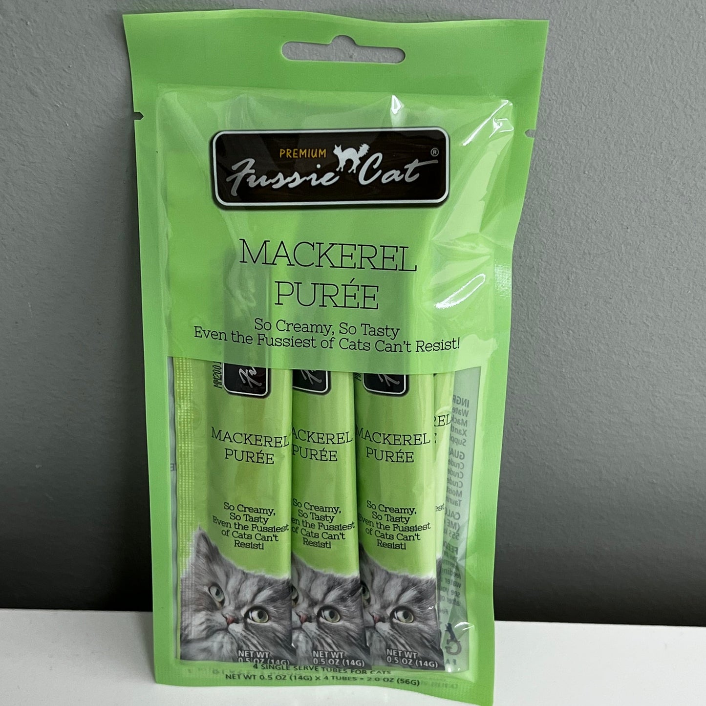 Fussie Cat Puree 4pk- Mackerel