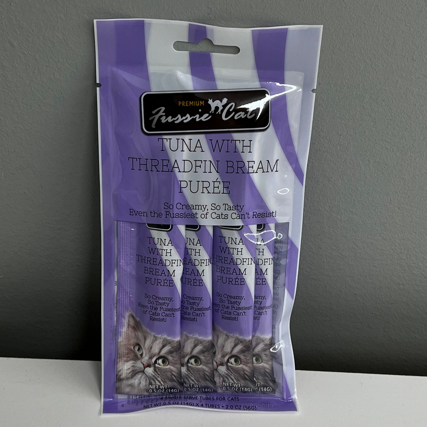 Fussie Cat Puree 4pk -Tuna with Threadfin Bream