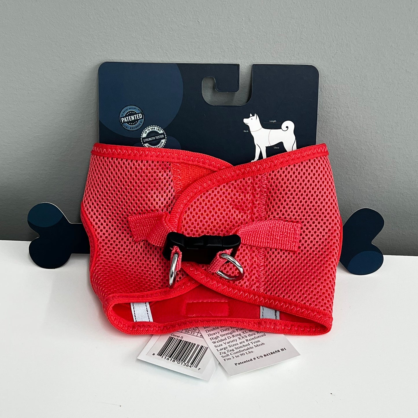 American River Ultra Choke Free Solid Harness- Coral
