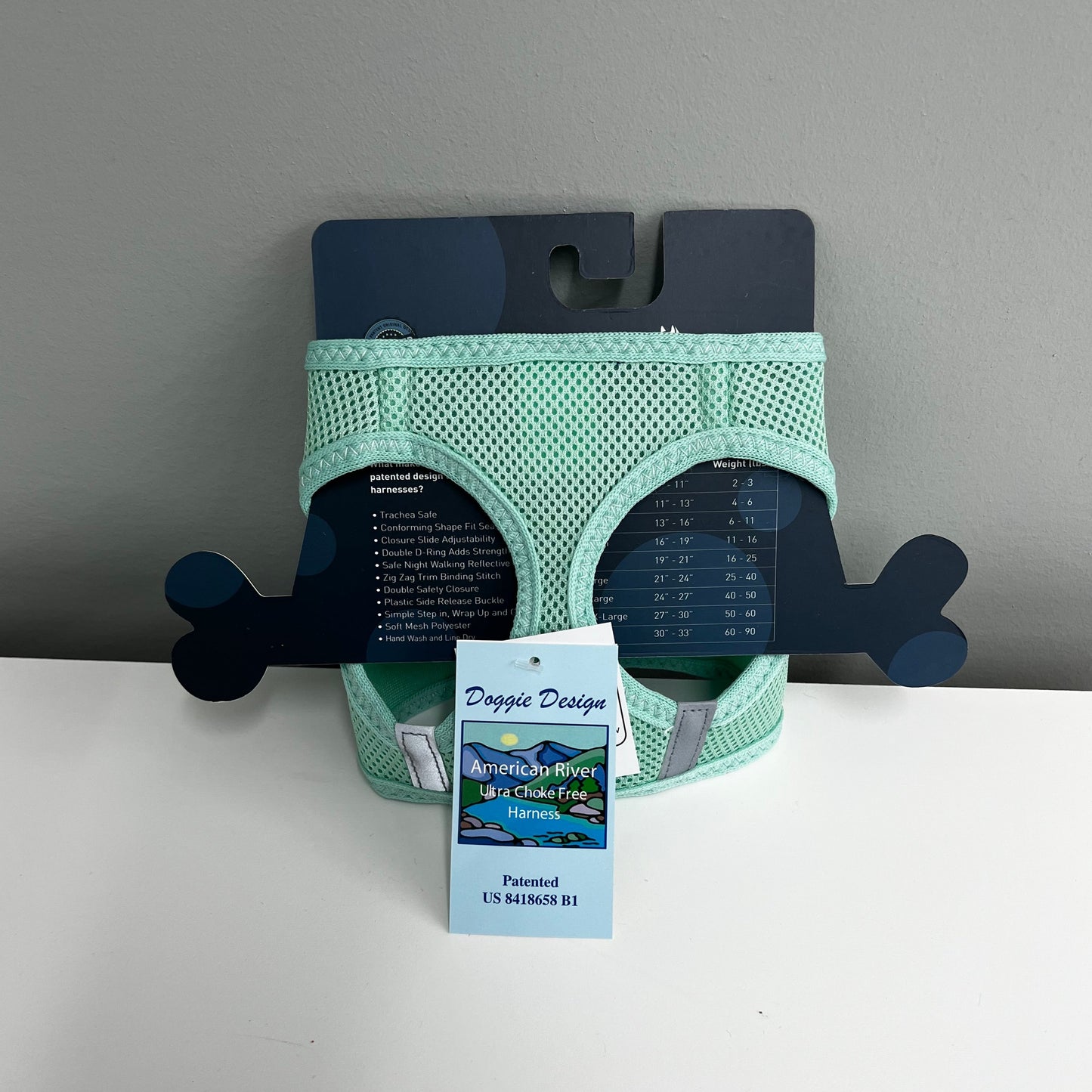 American River Ultra Choke Free Solid Harness- Teal