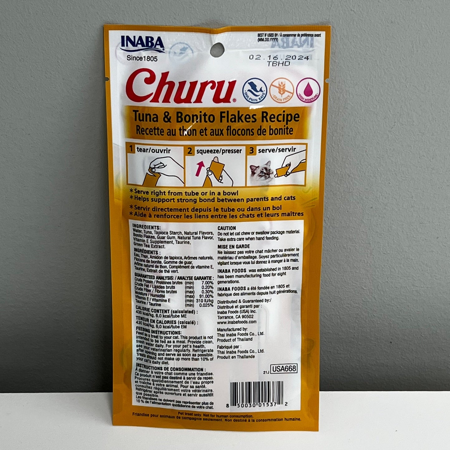 Inaba Churu Tuna & Bonito Flakes 4pk