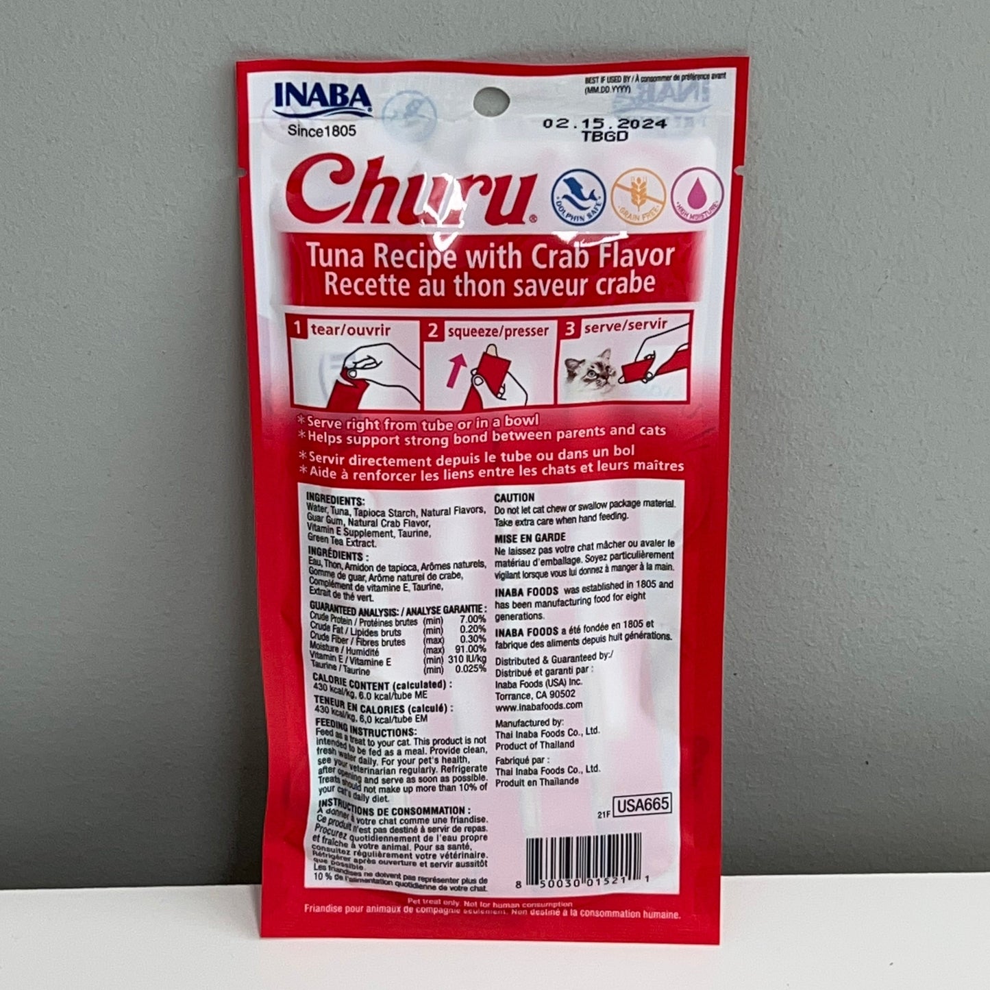 Inaba Churu Tuna with Crab 4pk