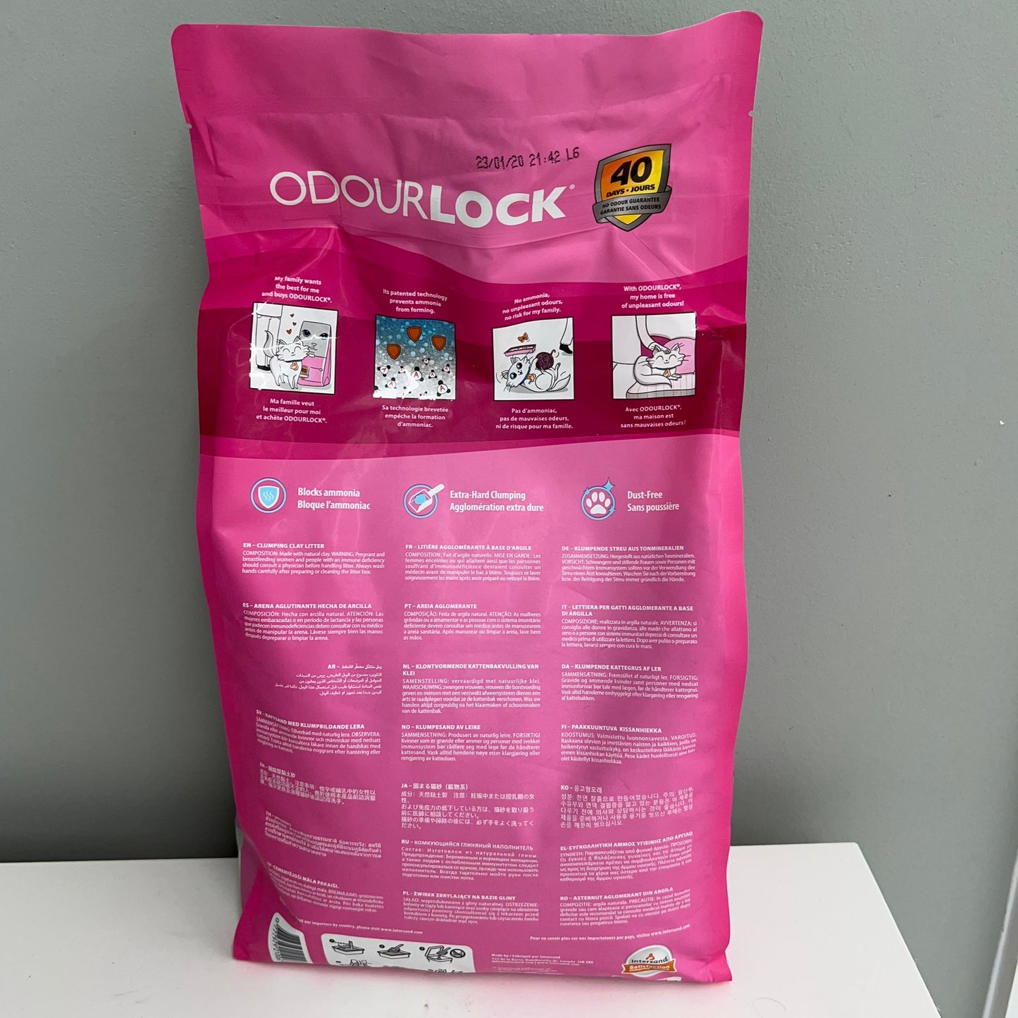 Intersand Odor Lock Cat Litter- Baby Powder