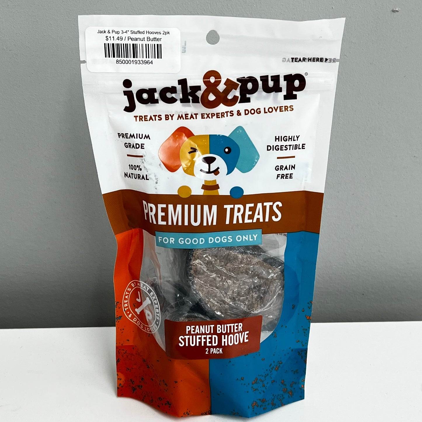Jack & Pup 3-4" Stuffed Hooves 2pk