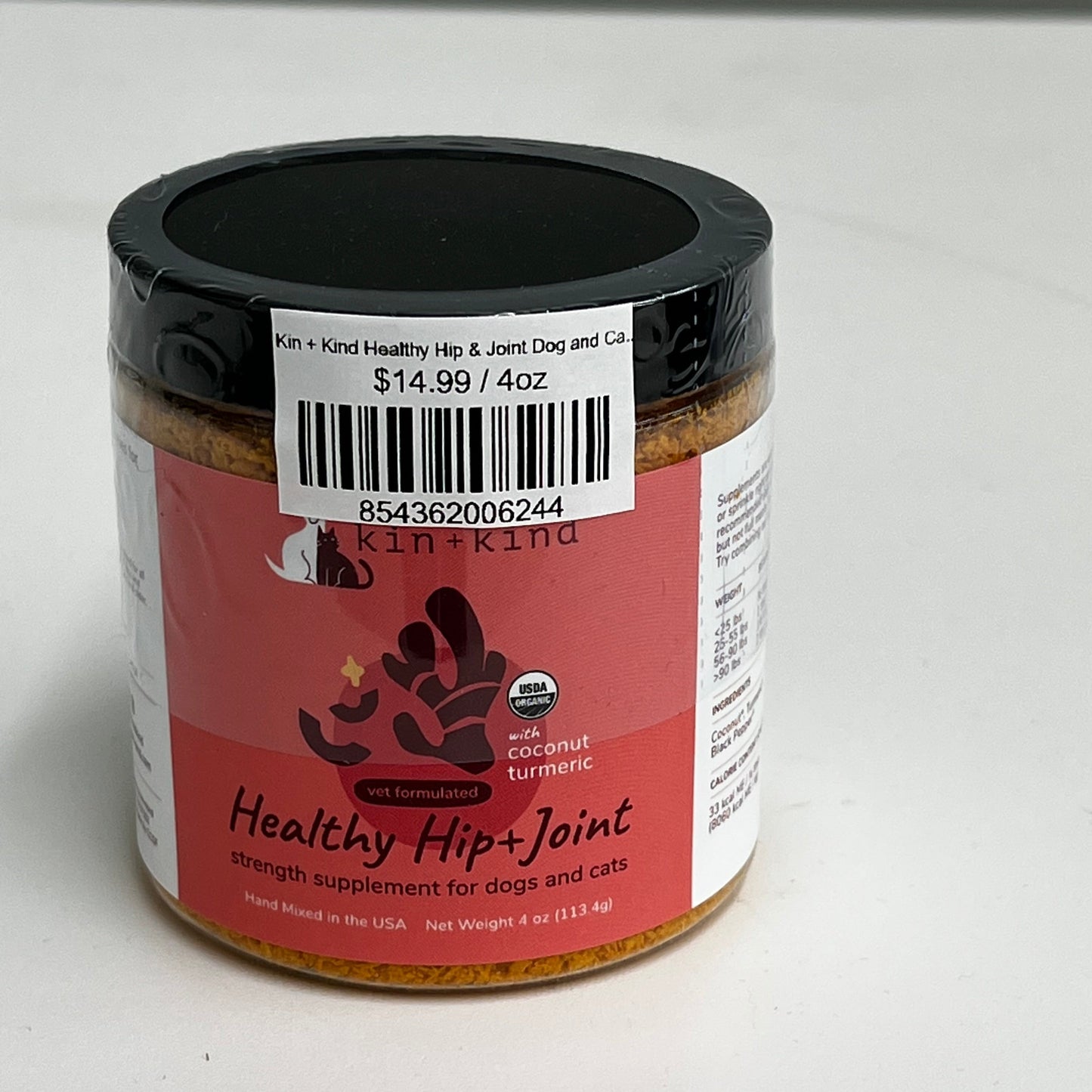Kin + Kind Healthy Hip & Joint Dog and Cat Supplement