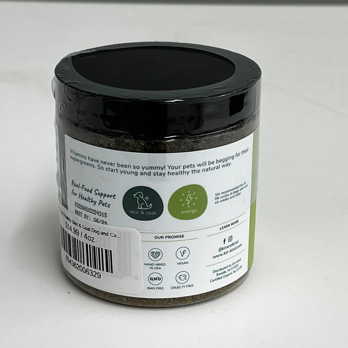 Kin + Kind Healthy Skin & Coat Dog and Cat Supplement